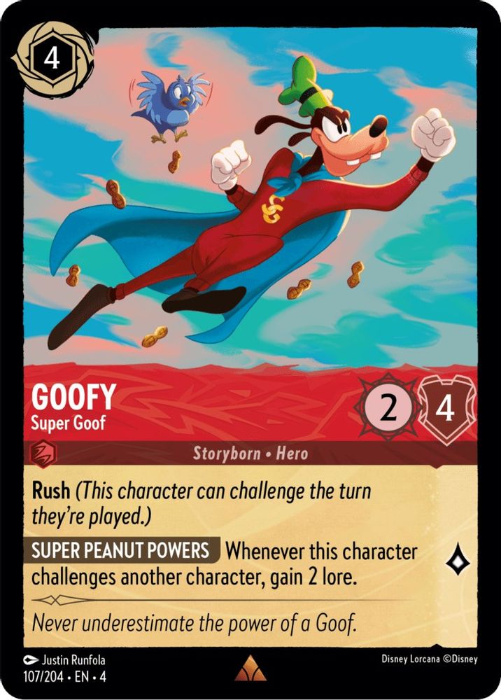 Goofy - Super Goof card