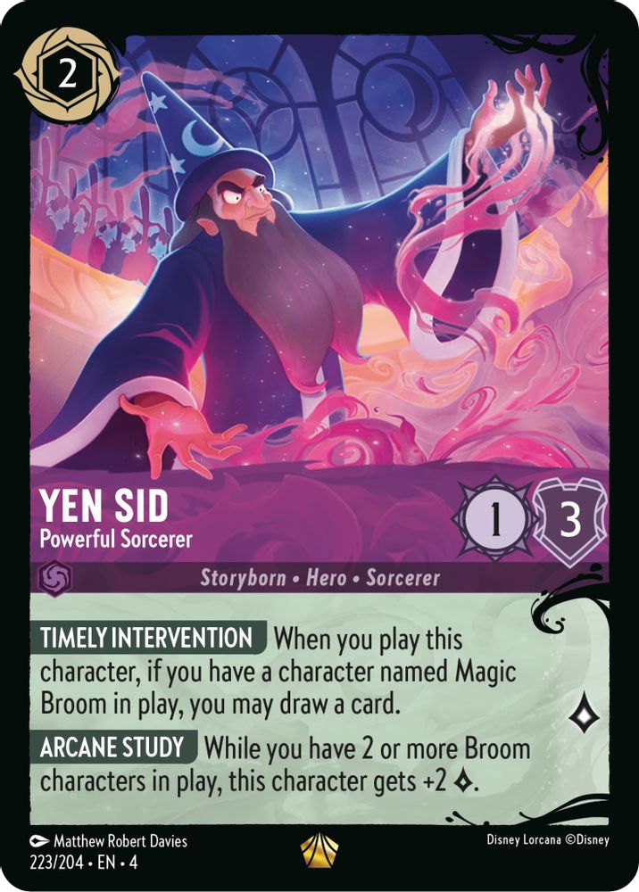 Yen Sid - Powerful Sorcerer (223/204) card