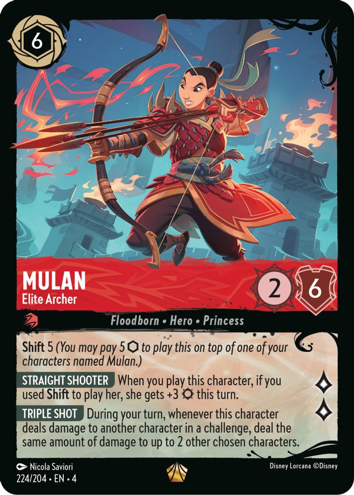 Mulan - Elite Archer (224/204) card