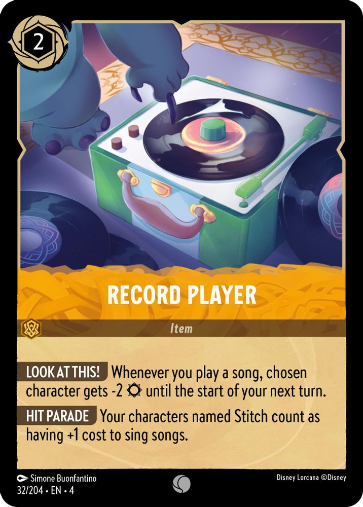 Record Player card