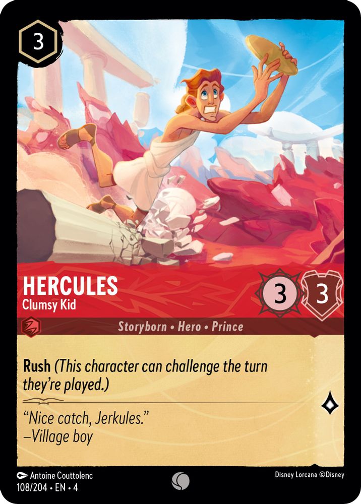 Hercules - Clumsy Kid card