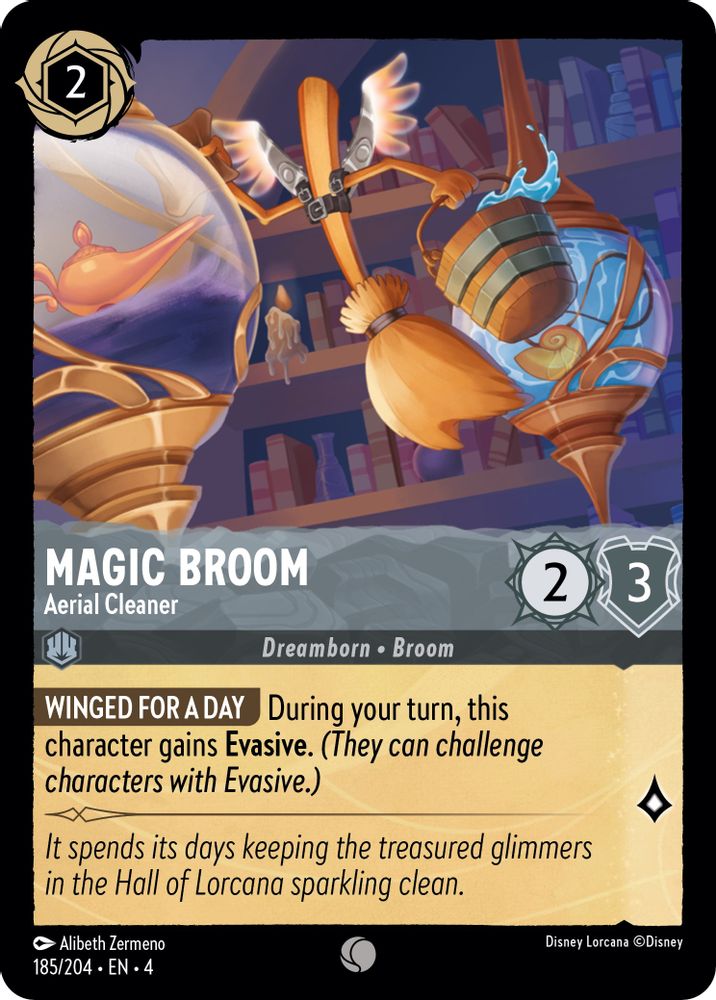 Magic Broom - Aerial Cleaner card