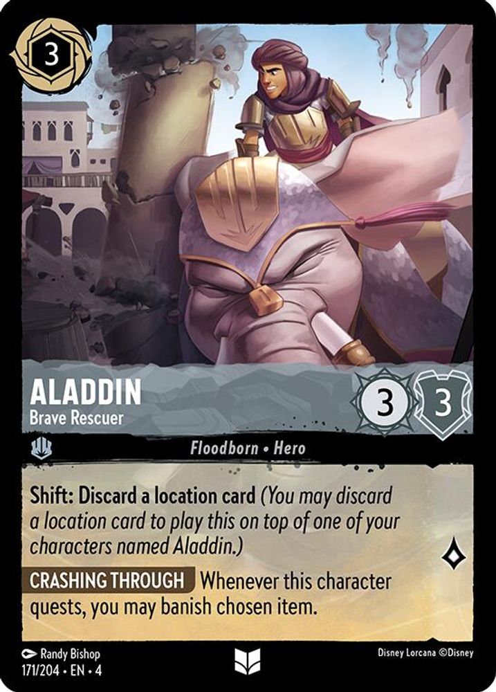 Aladdin - Brave Rescuer card