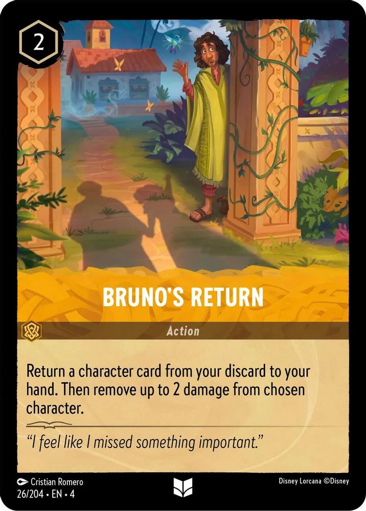 Bruno's Return card