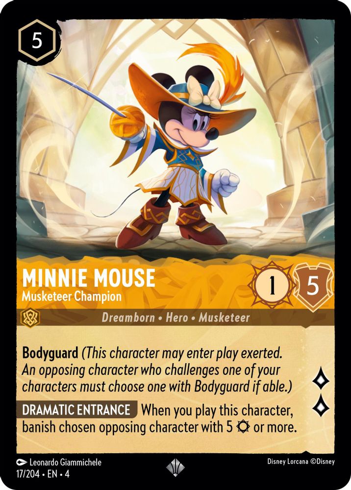Minnie Mouse - Musketeer Champion card