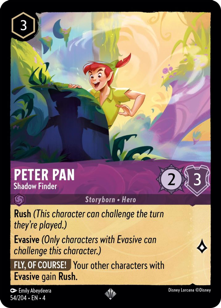 Peter Pan - Shadow Finder card