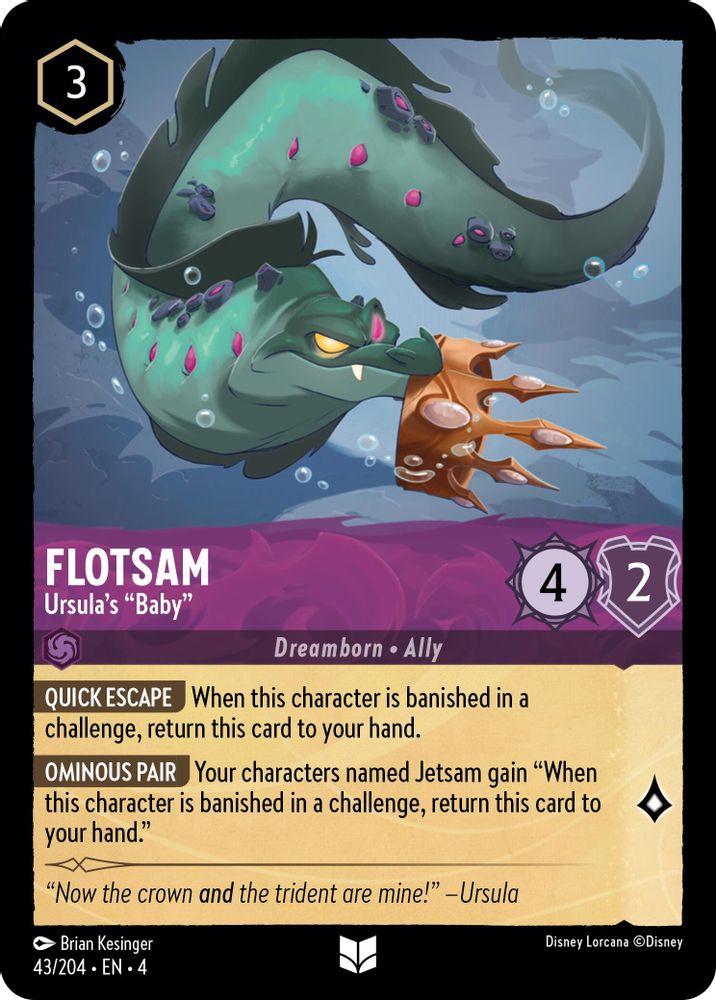 Flotsam - Ursula's "Baby" card
