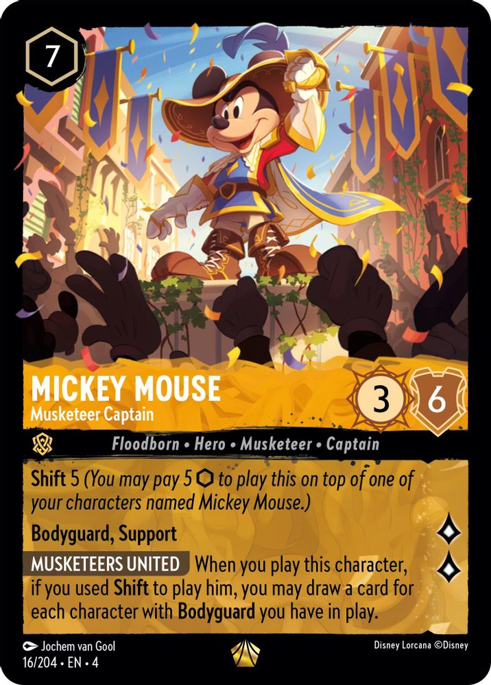 Mickey Mouse - Musketeer Captain card