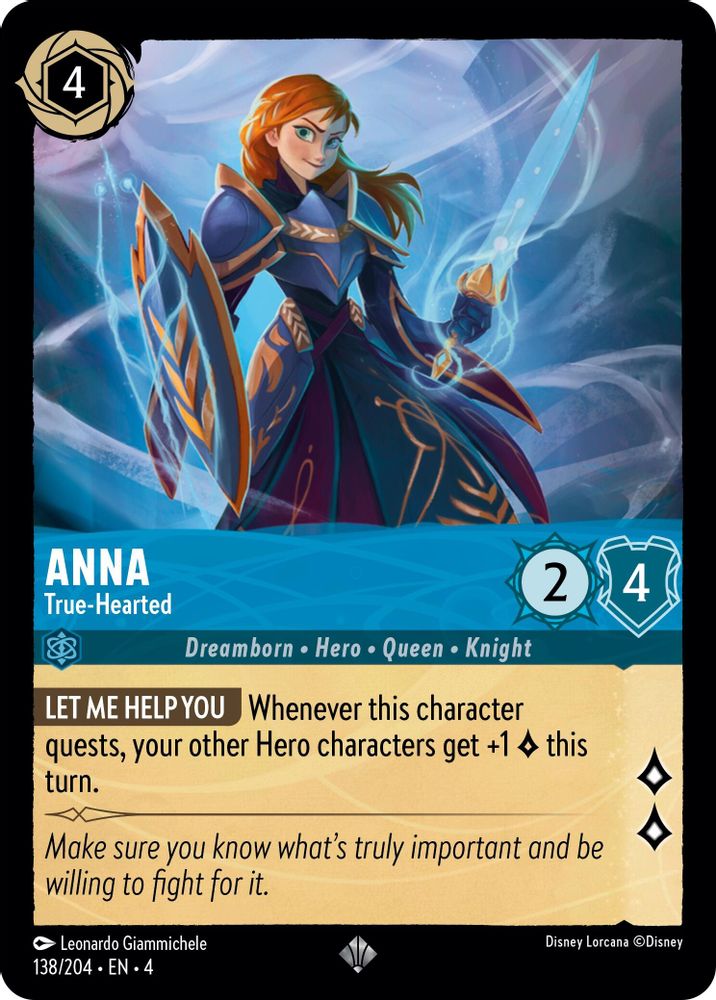 Anna - True-Hearted card