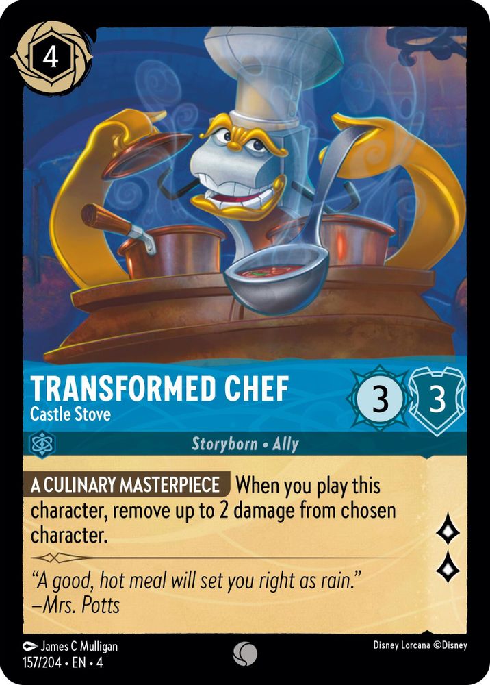 Transformed Chef - Castle Stove card