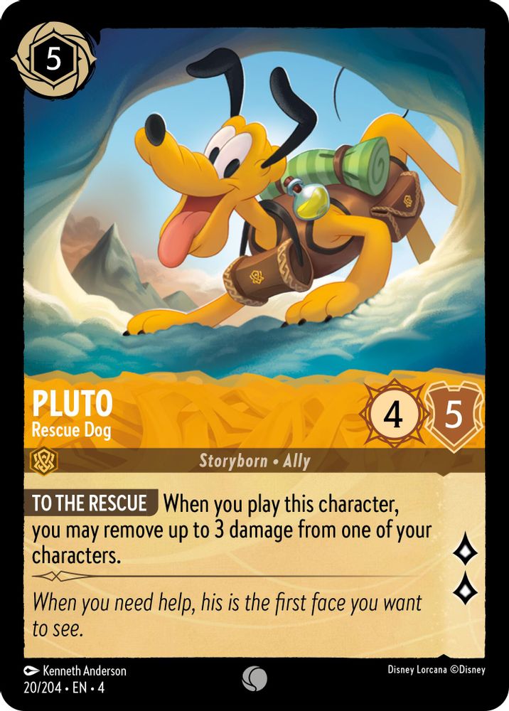 Pluto - Rescue Dog card
