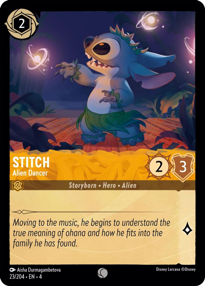 Stitch - Alien Dancer card