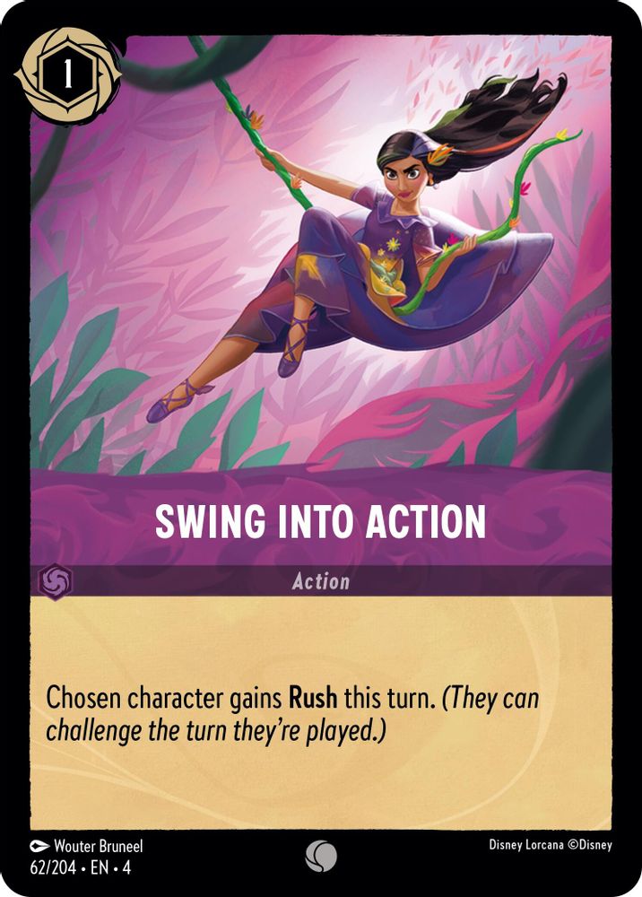 Swing into Action card