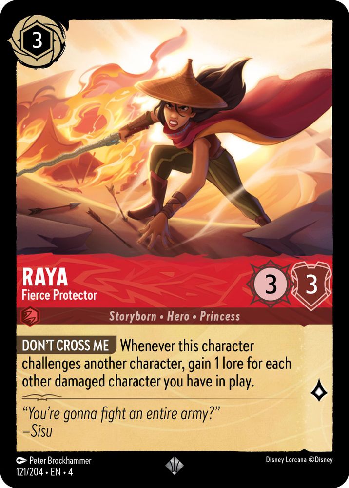 Raya - Fierce Protector card