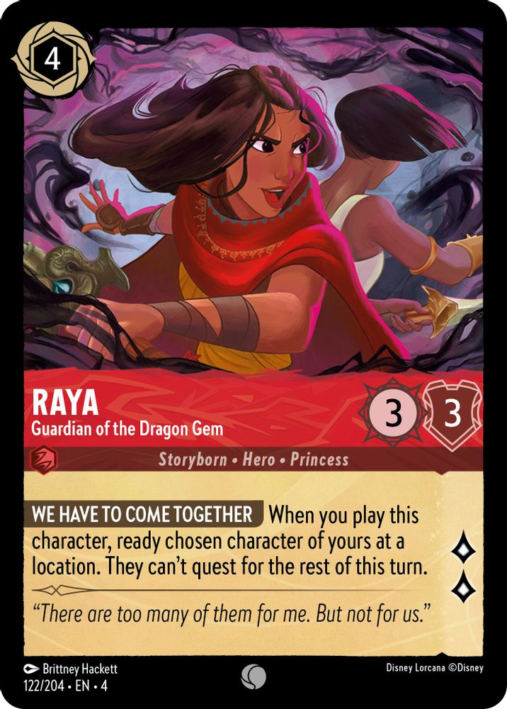 Raya - Guardian of the Dragon Gem card