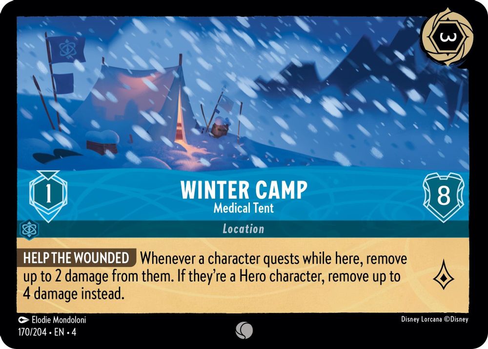 Winter Camp - Medical Tent card