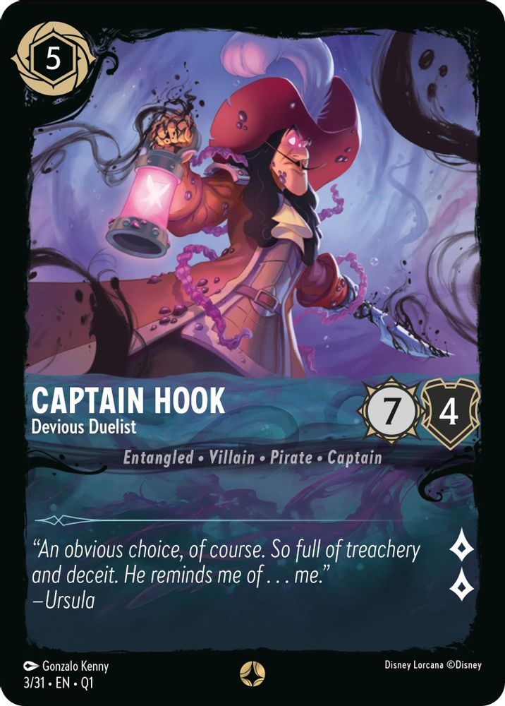 Captain Hook - Devious Duelist card