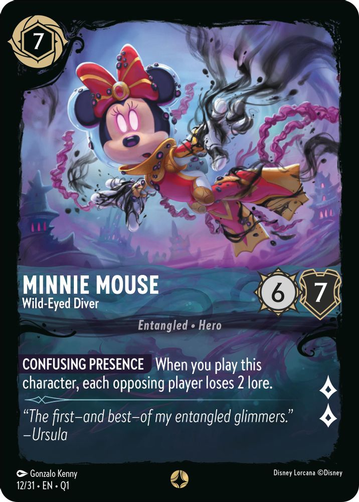 Minnie Mouse - Wild-Eyed Diver card