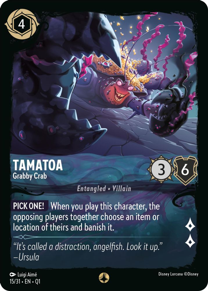 Tamatoa - Grabby Crab card