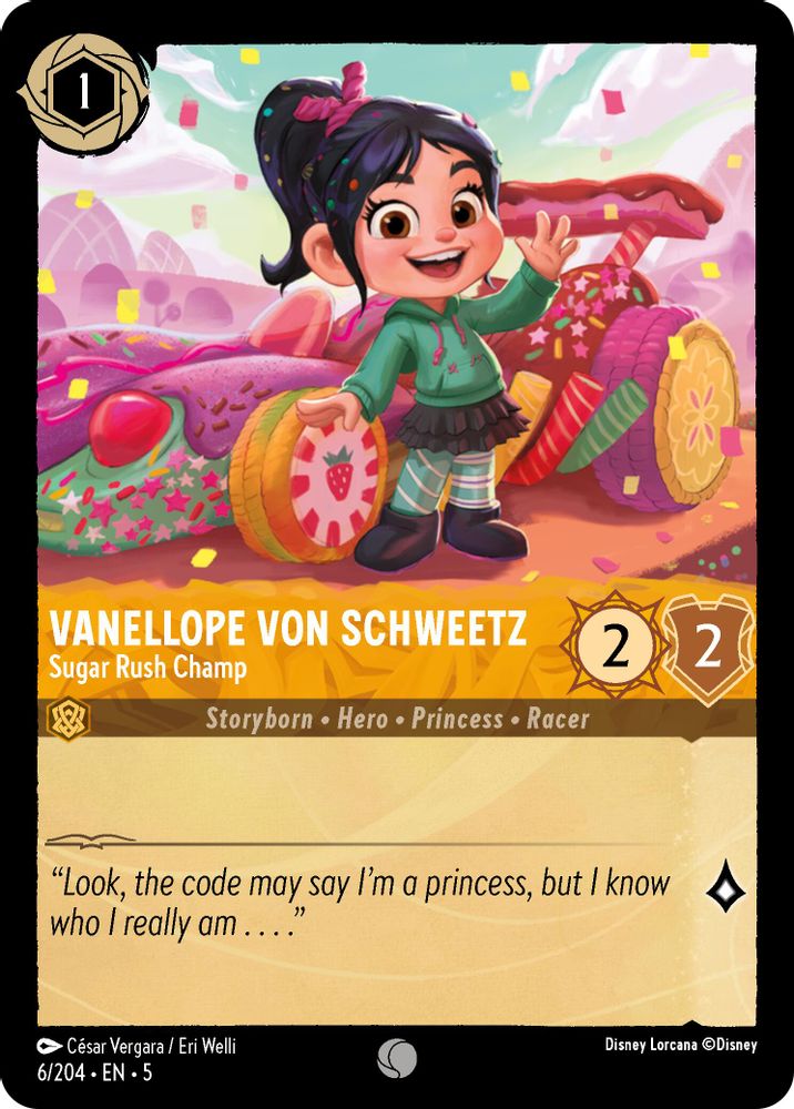 Vanellope von Schweetz - Sugar Rush Champ card