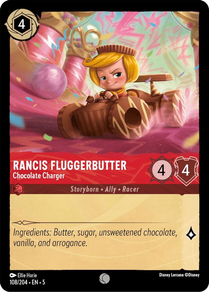 Rancis Fluggerbutter - Chocolate Charger card