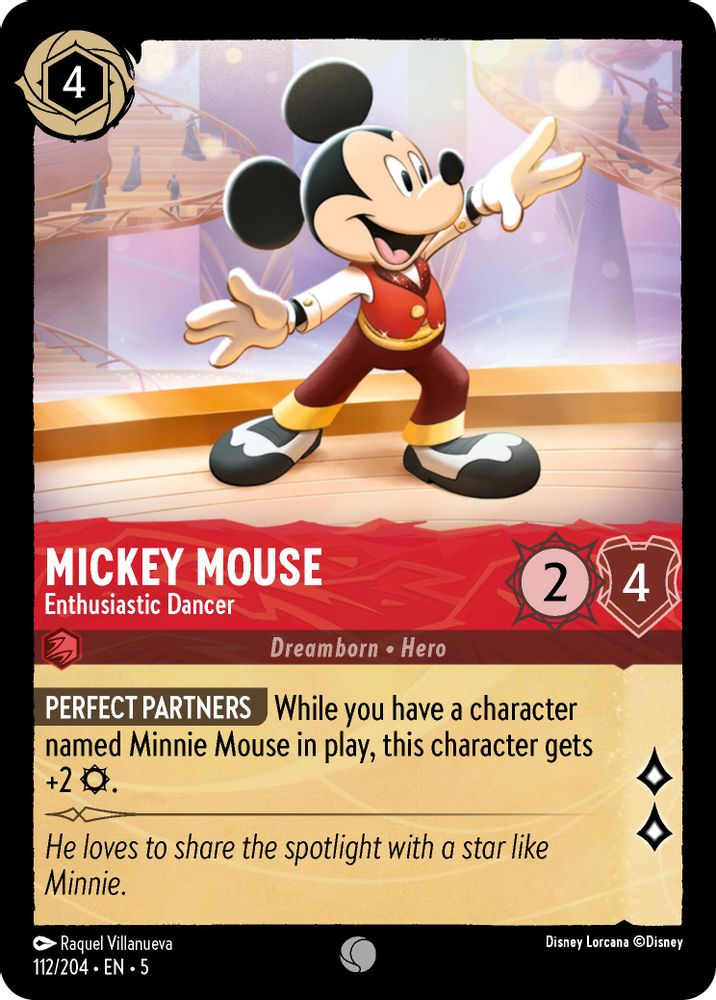 Mickey Mouse - Enthusiastic Dancer card