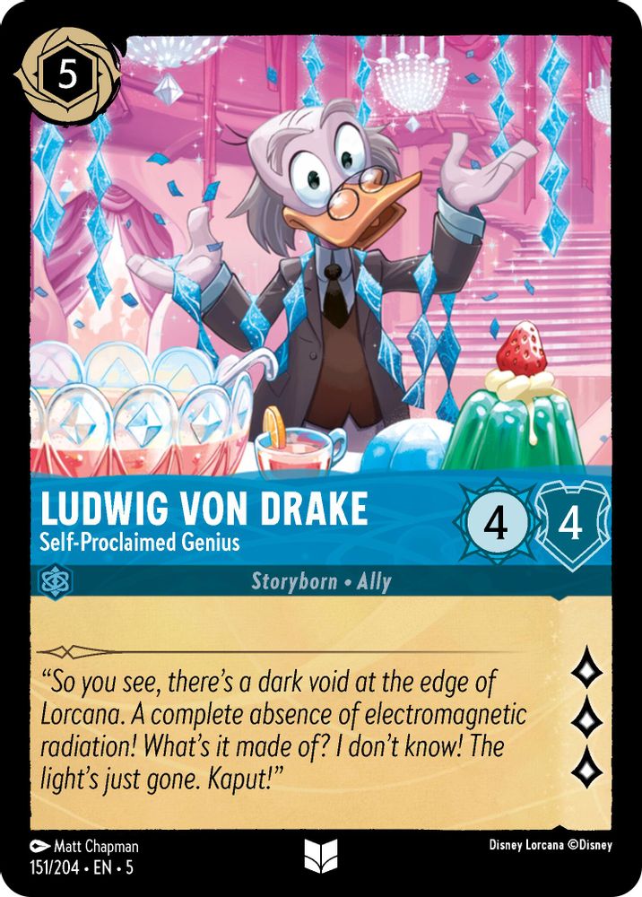 Ludwig Von Drake - Self-Proclaimed Genius card