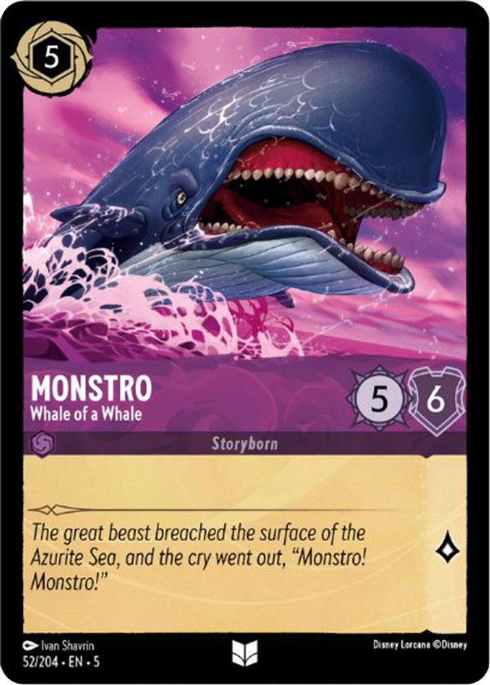 Monstro - Whale of a Whale card