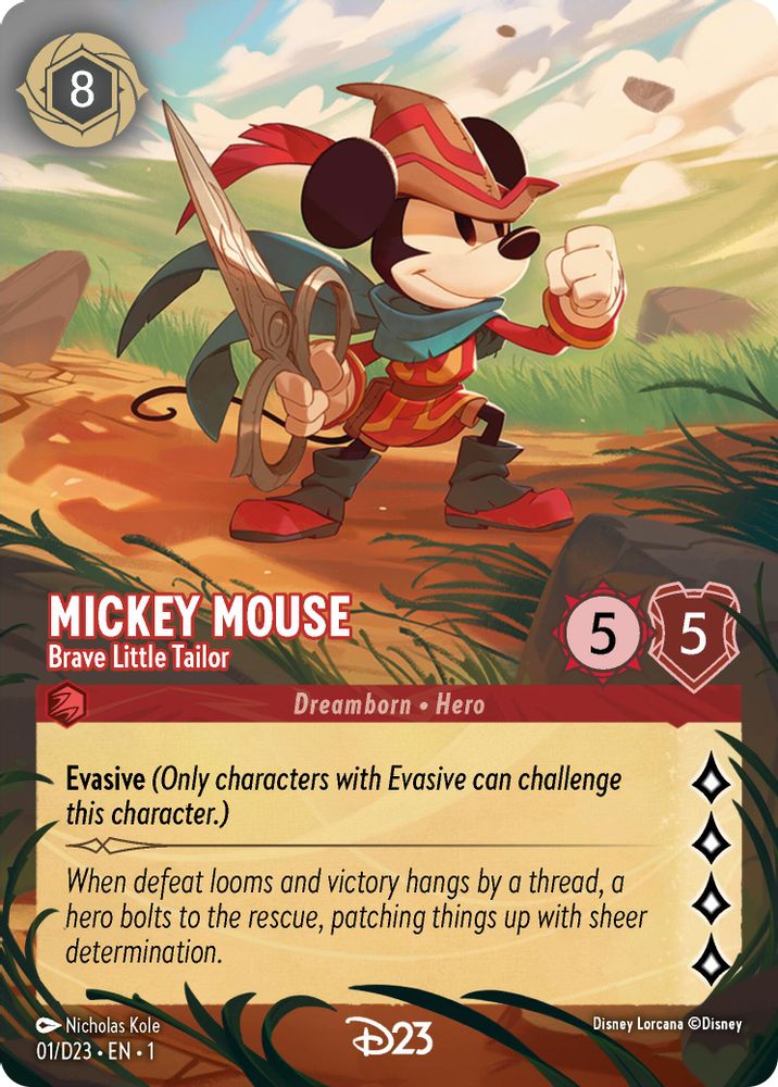 Mickey Mouse - Brave Little Tailor (Extended Art) card