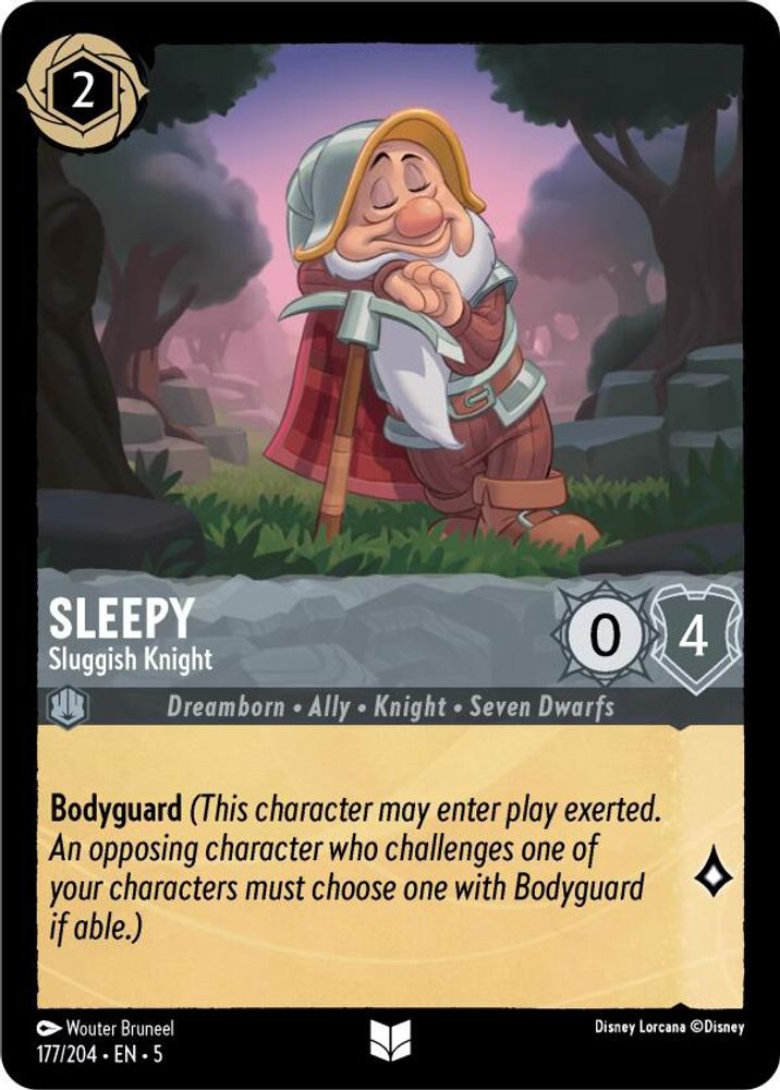 Sleepy - Sluggish Knight card