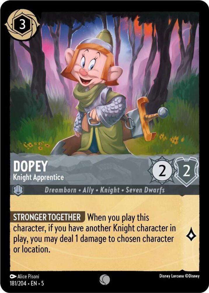 Dopey - Knight Apprentice card