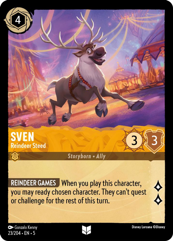Sven - Reindeer Steed card