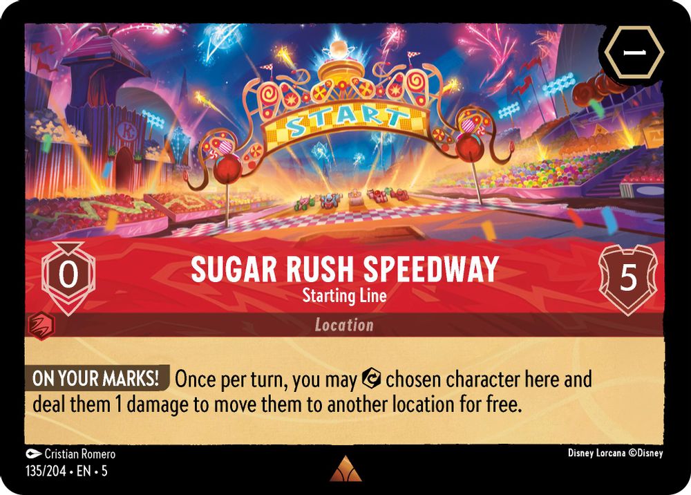 Sugar Rush Speedway - Starting Line card