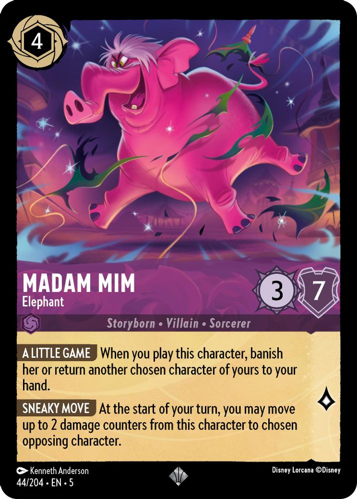 Madam Mim - Elephant card