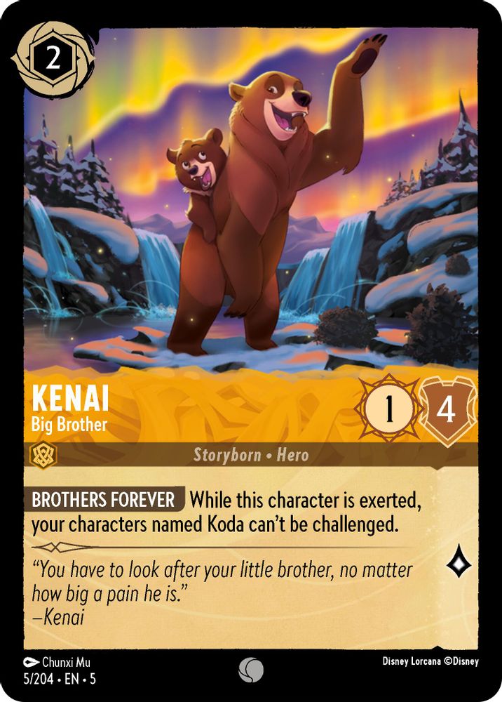 Kenai - Big Brother card