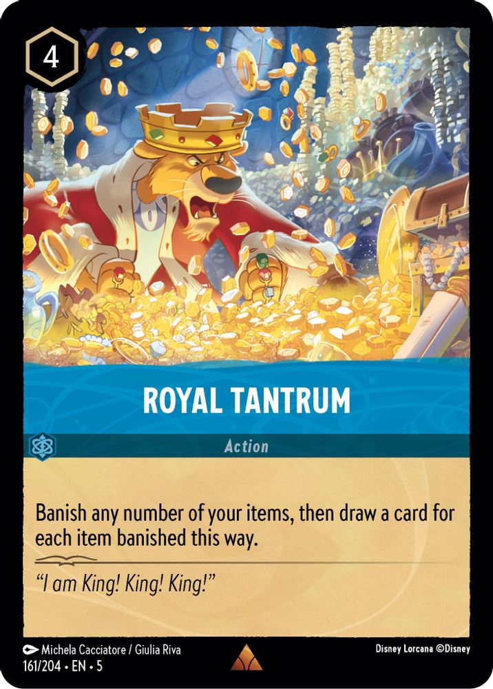 Royal Tantrum card