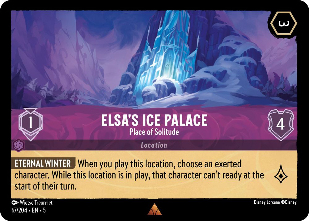 Elsa's Ice Palace - Place of Solitude card
