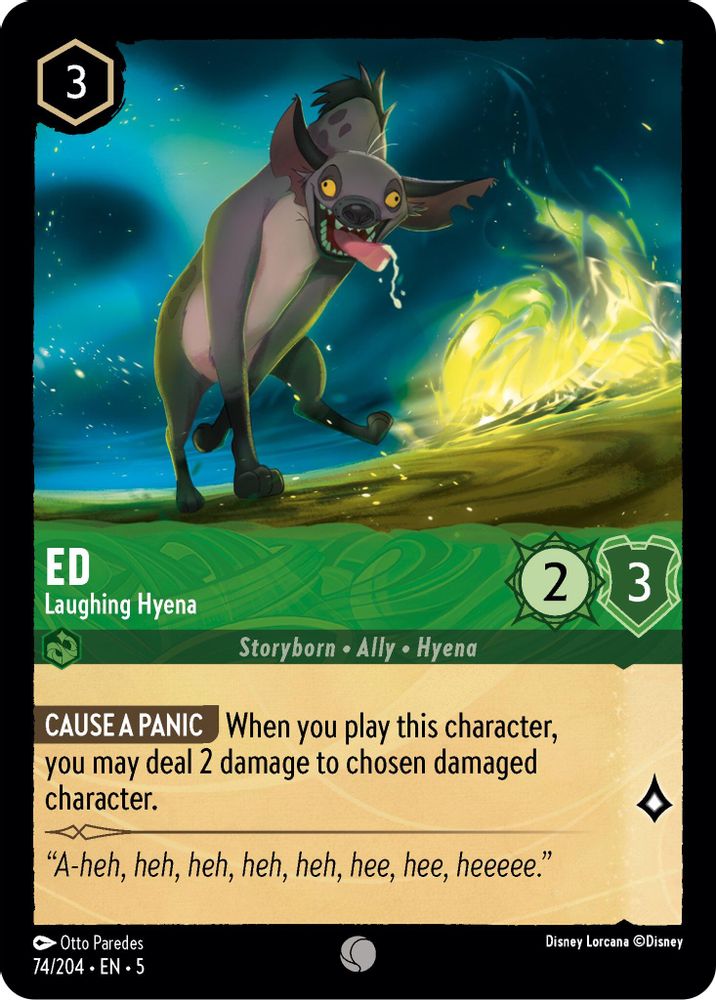 Ed - Laughing Hyena card
