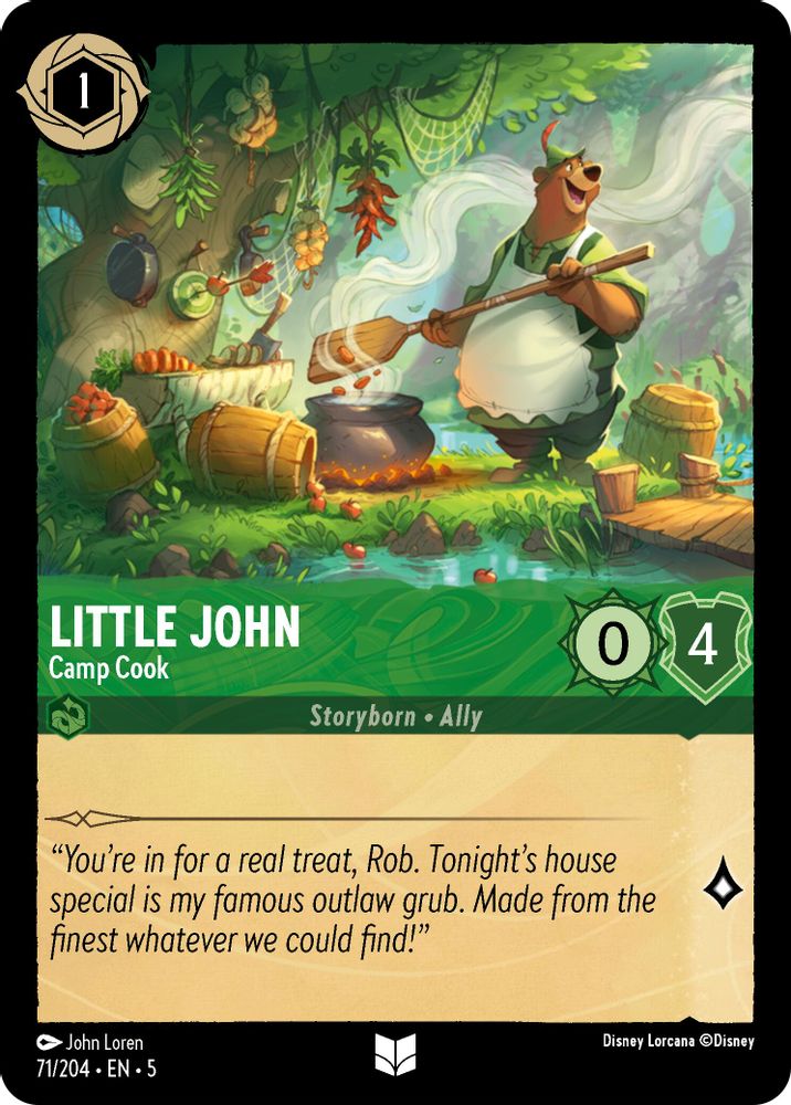 Little John - Camp Cook card