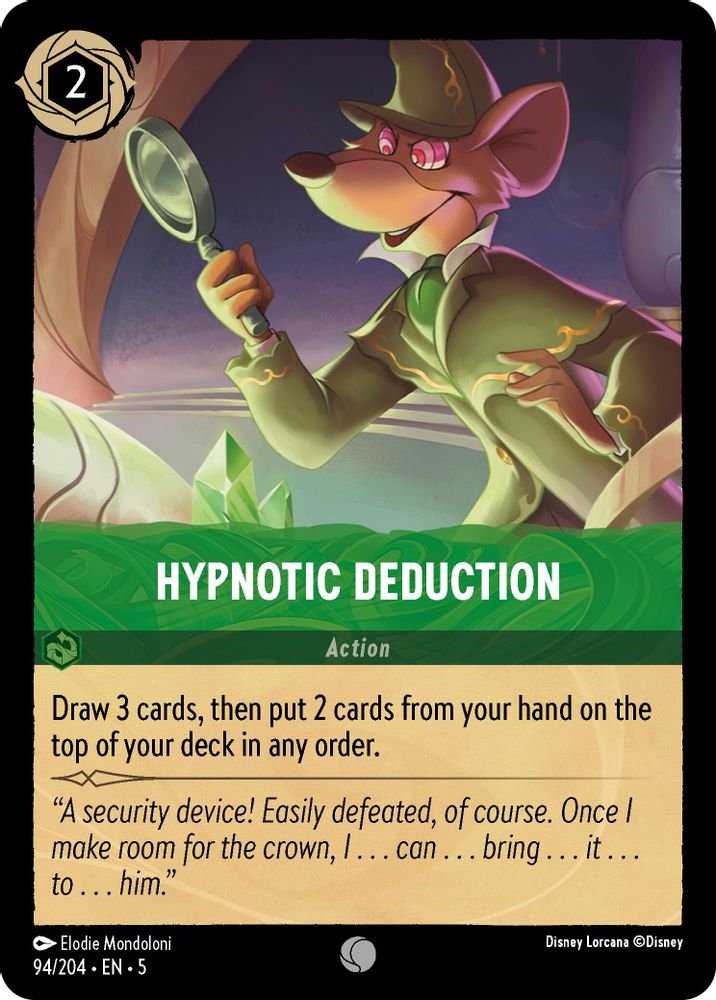 Hypnotic Deduction card
