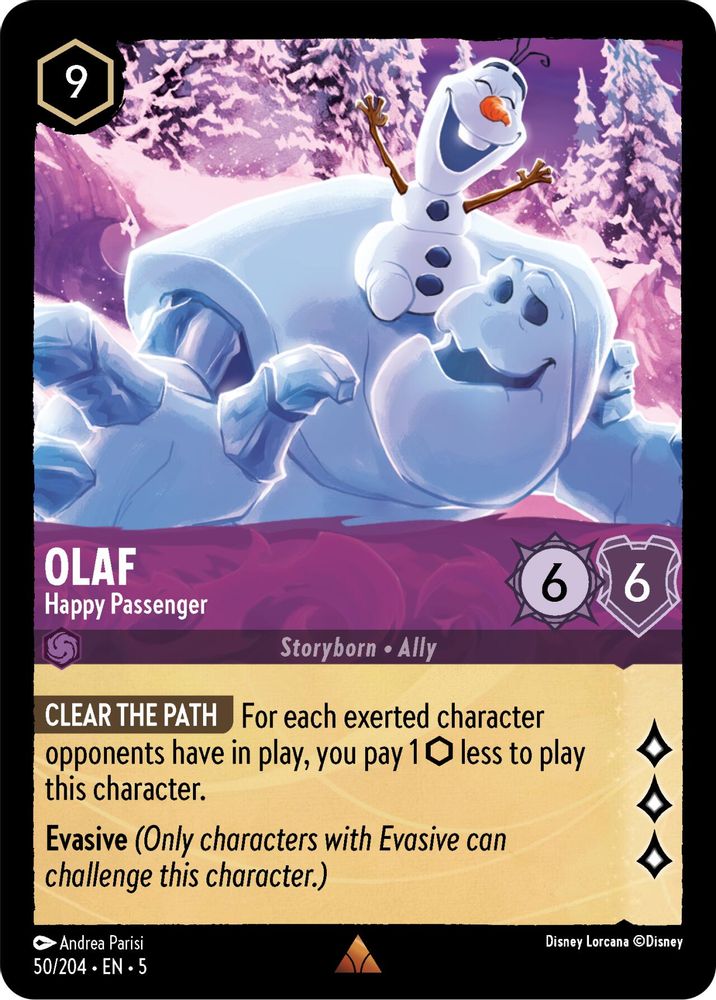 Olaf - Happy Passenger card