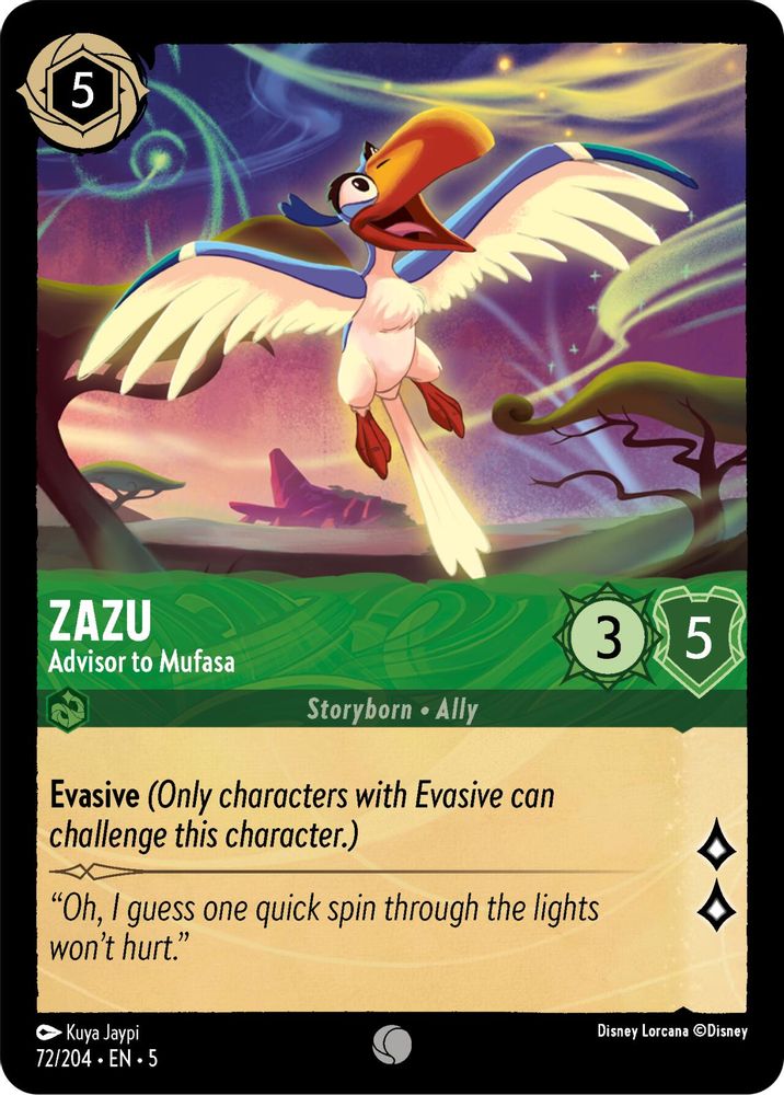 Zazu - Advisor to Mufasa card