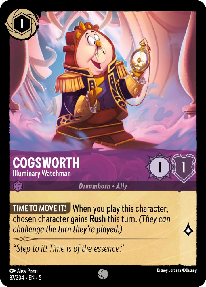Cogsworth - Illuminary Watchman card