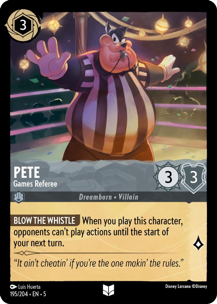 Pete - Games Referee card