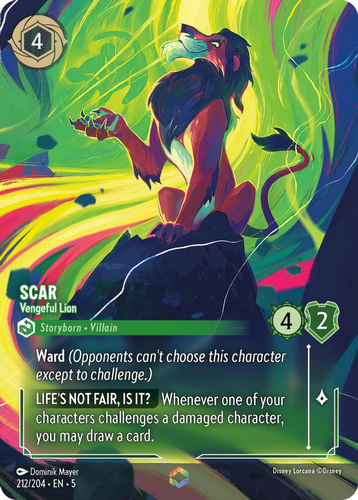 Scar - Vengeful Lion (Enchanted) card
