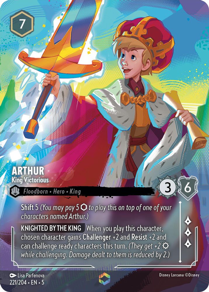 Arthur - King Victorious (Enchanted) card