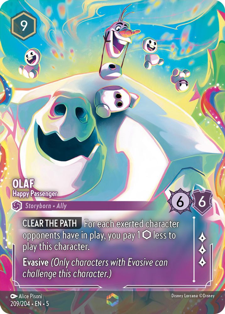 Olaf - Happy Passenger (Enchanted) card
