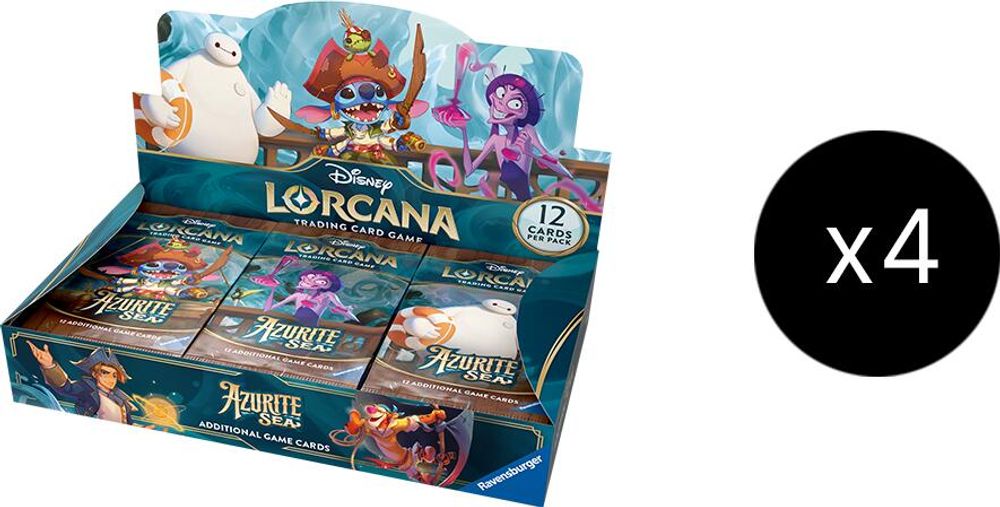 Disney Lorcana: Azurite Sea Booster Box Case card