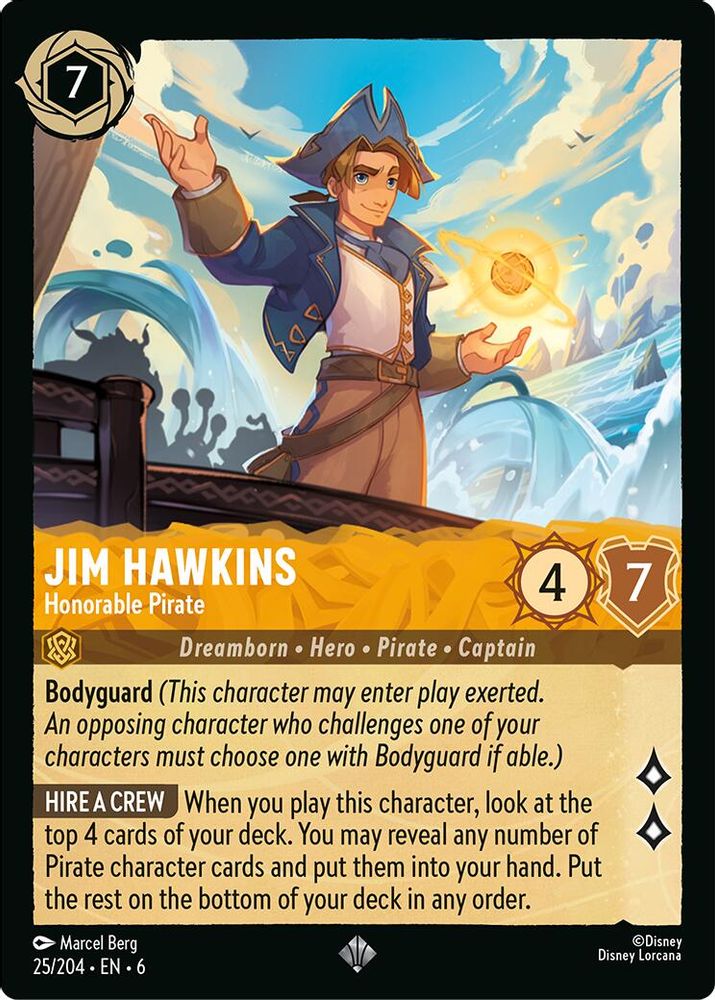 Jim Hawkins - Honorable Pirate card