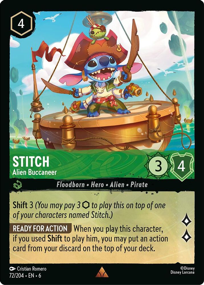 Stitch - Alien Buccaneer card
